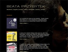 Tablet Screenshot of beataprzybytek.pl